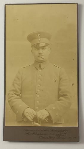 Kabinettfoto soldat - kabinettfoto,