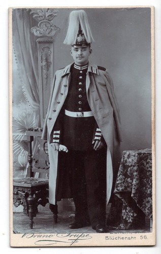 Cdv foto soldat wohl - foto,