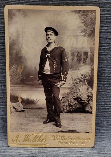 Cdv kabinettfoto foto matrose - cdv,