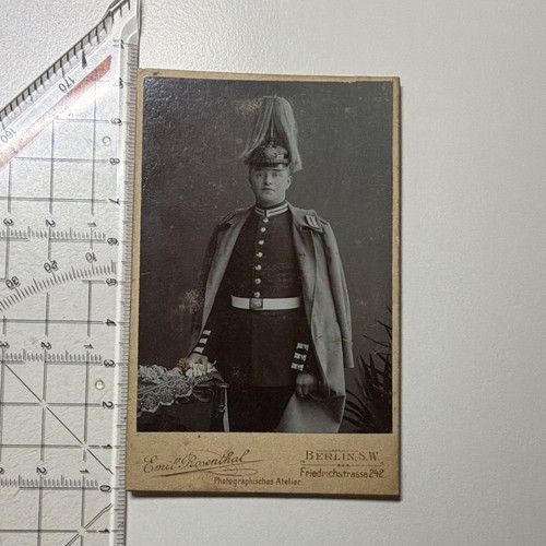 Kabinettfoto soldat - kabinettfoto, in