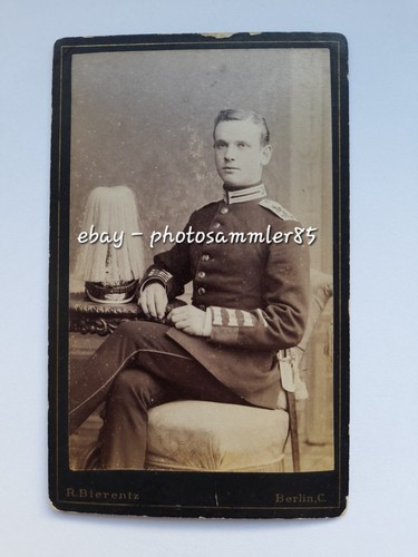 Cdv berlin 1880 soldat - berlin,