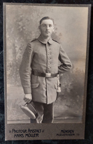 Cdv foto soldat bayerische - cdv,