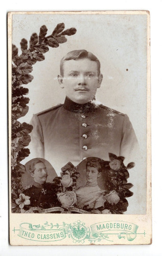 Cdv foto soldat - cdv,
