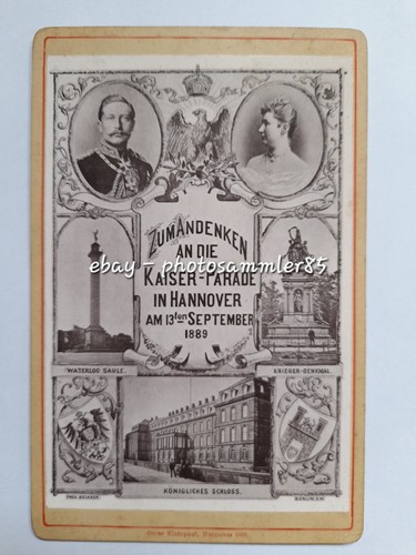 Kab kabinettfoto hannover 1889 - kab,
