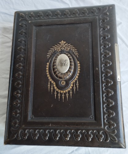 Jugendstil leder fotoalbum - jugendstil,