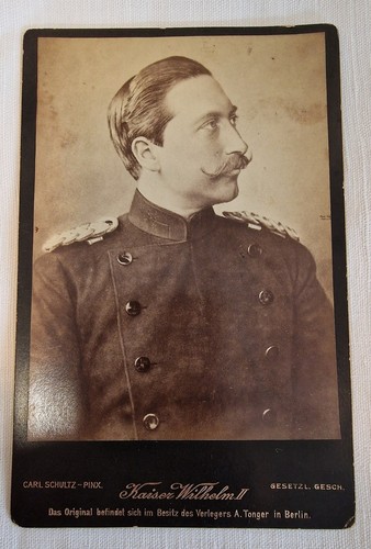Original cdv foto 1889 kaiser - 1889,