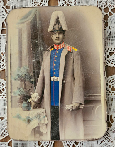 Kabinettfoto soldat - kabinettfoto,