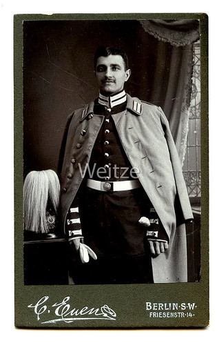 Preußen kabinettfoto soldat - kabinettfoto,