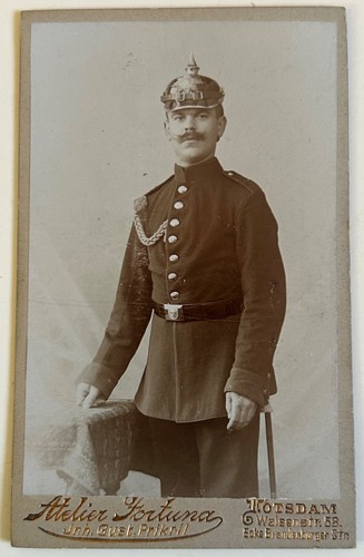 Cdv portrait foto soldat mit - portrait,