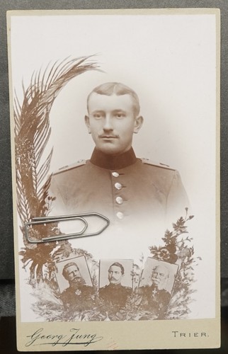 Cdv foto soldat - cdv,